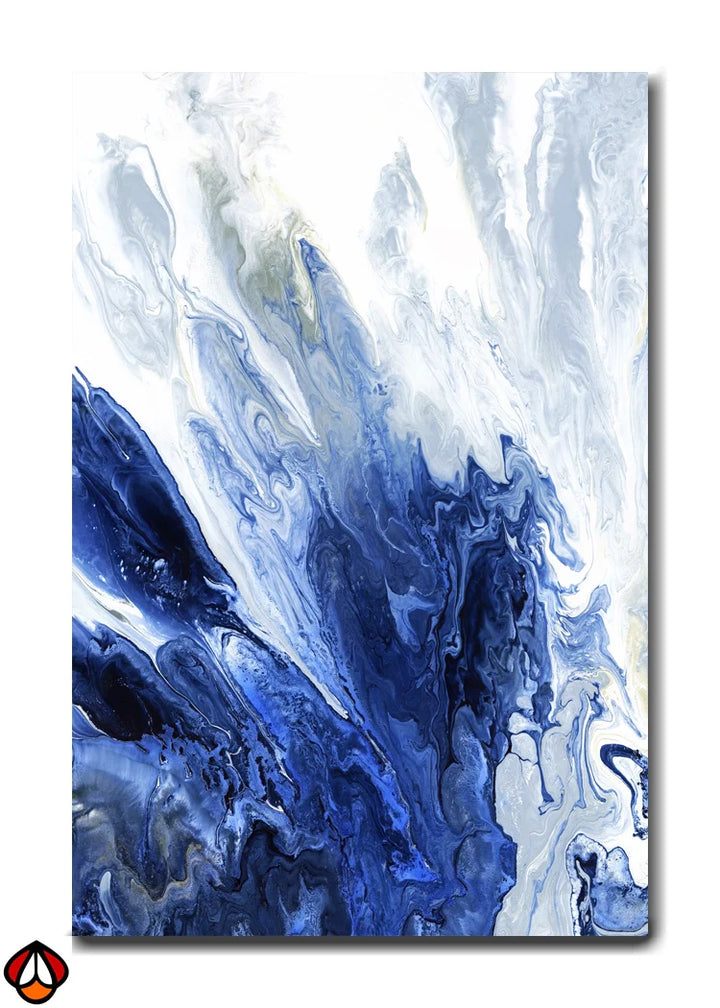 Azure Burst - Abstract Wall Art