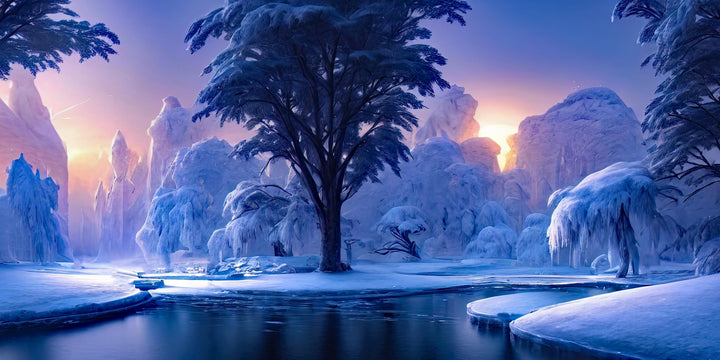 Frozen Serenity - Winter Wonderland Canvas