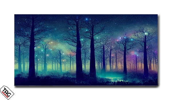 Enchanted Nightscape - Mystical Forest Glow