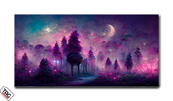 Mystical Glow - Enchanted Forest Night