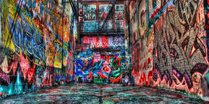 Urban Vibes - Graffiti Alleyway