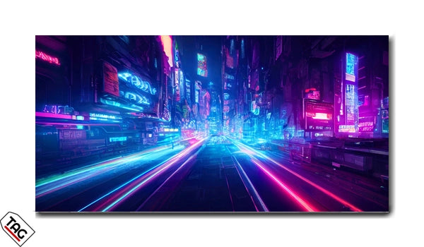 Neon Horizon - Futuristic Cityscape