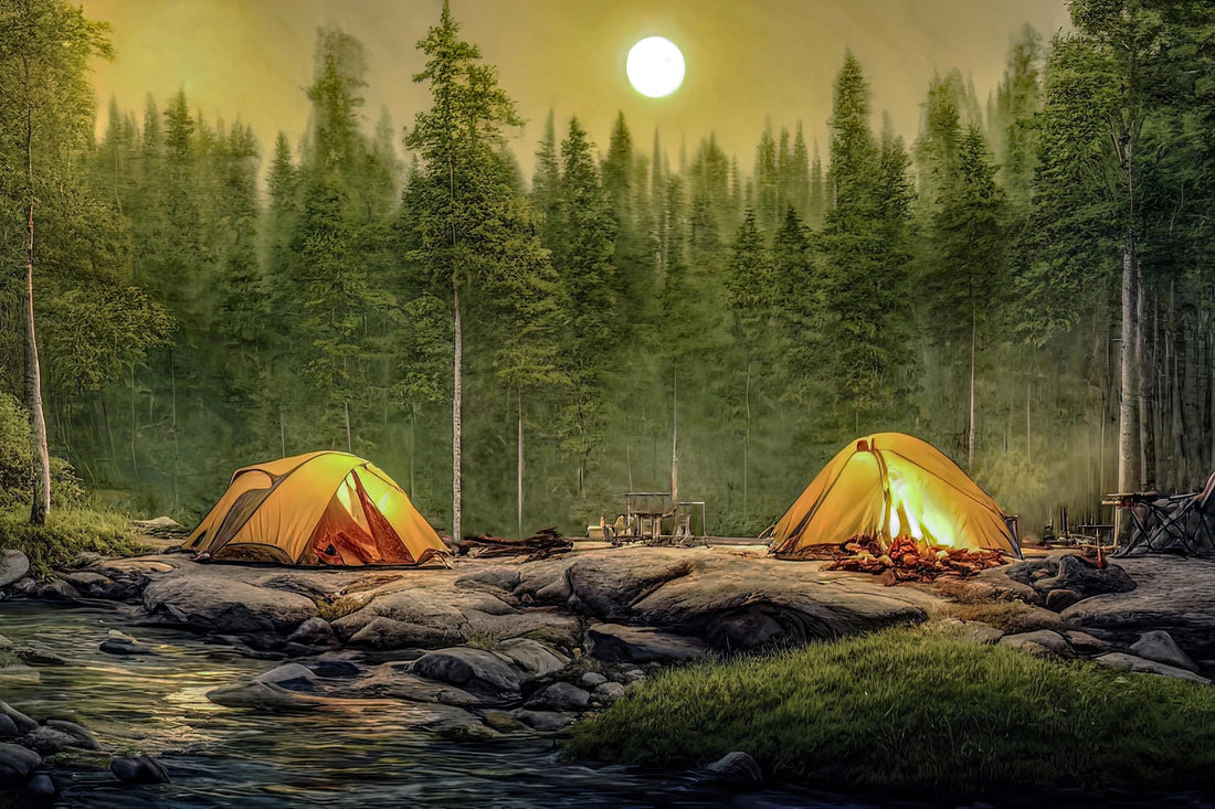 Golden Campsite - A Day in the Wilderness