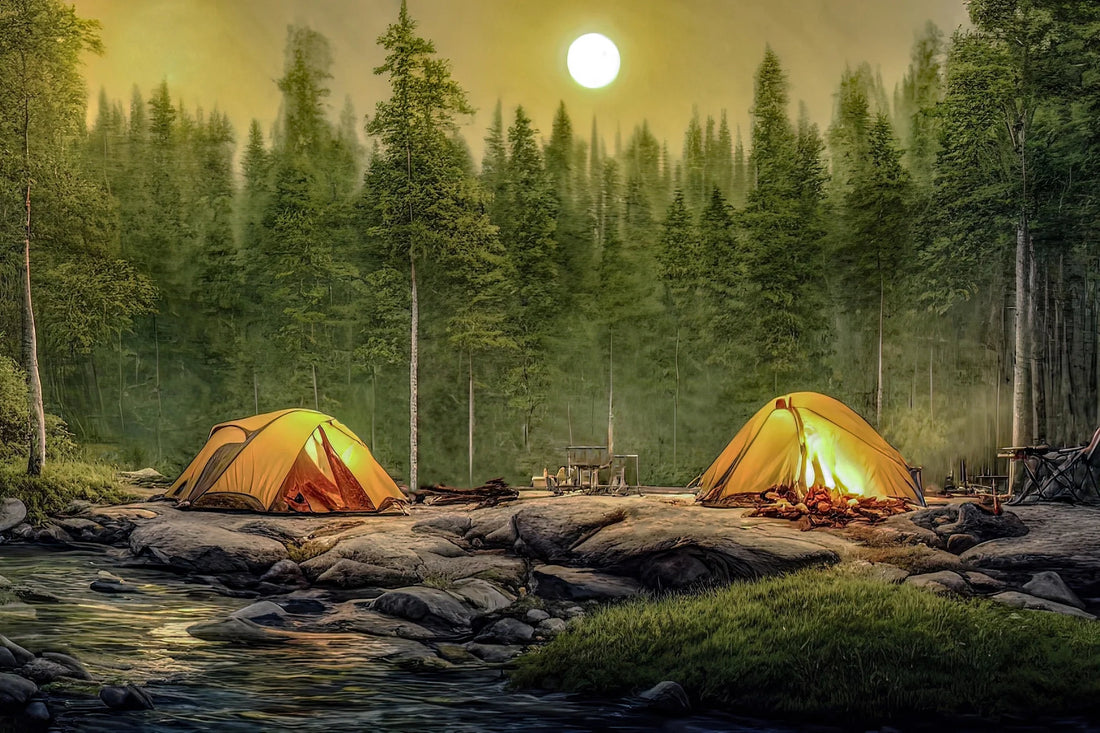Golden Campsite - A Day in the Wilderness