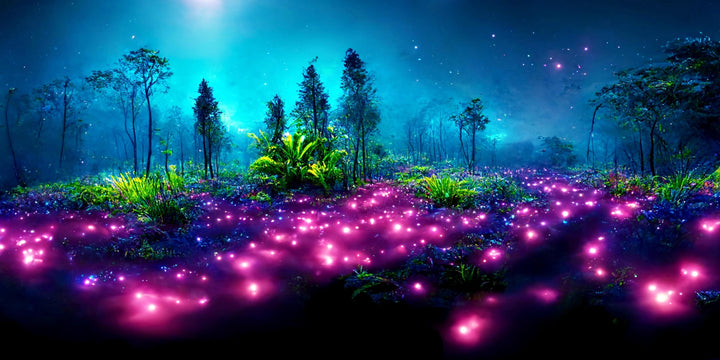 Enchanted Glow - Magical Forest Landscape