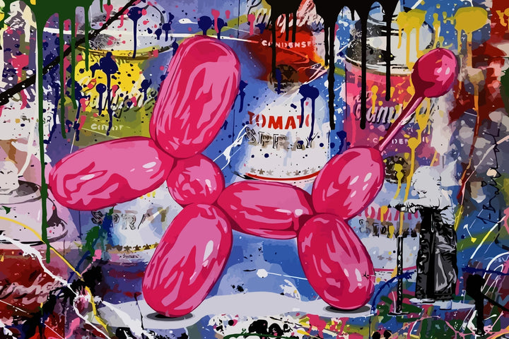 Pop Fusion - Balloon Dog Abstract