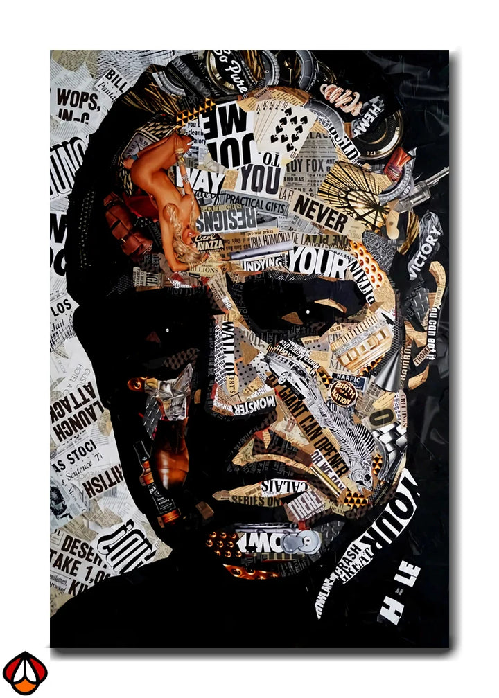 The Collage Masterpiece - A Portrait of Intrigue