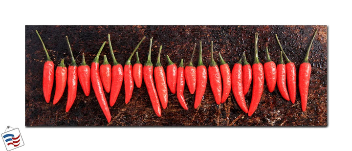 Fiery Red - Chili Peppers on Rustic Display