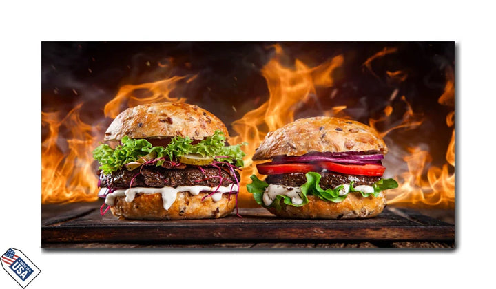 Flame-Grilled Bliss - Burger Perfection