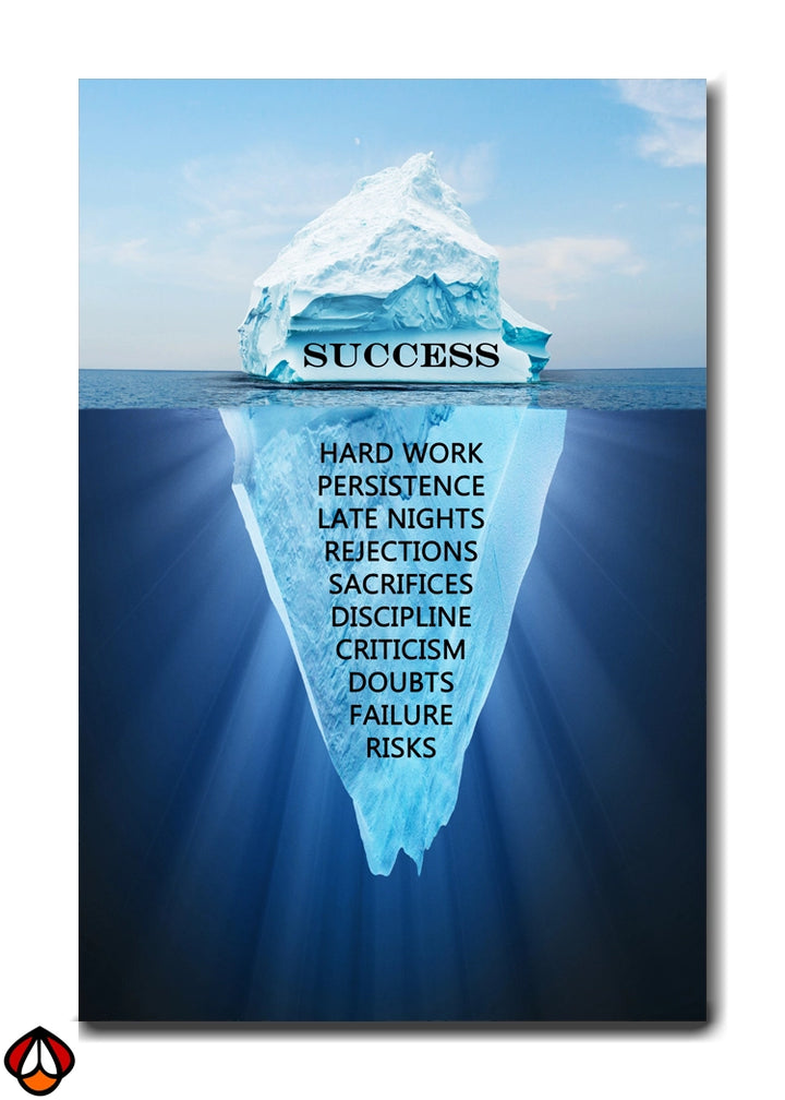 Success Iceberg - The Hidden Efforts