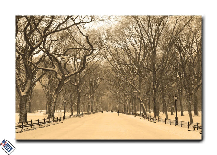 Winter Stroll - Timeless Elegance in Sepia
