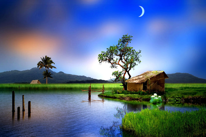 Moonlit Serenity - Premium Wall Art