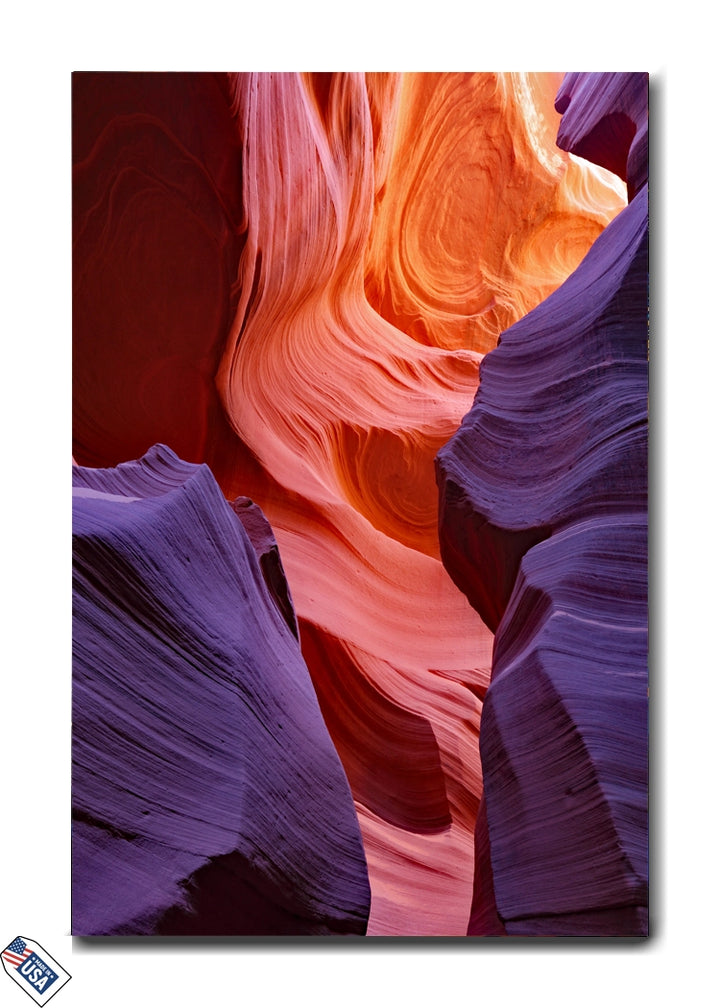 Radiant Canyon Flow - Premium Wall Art