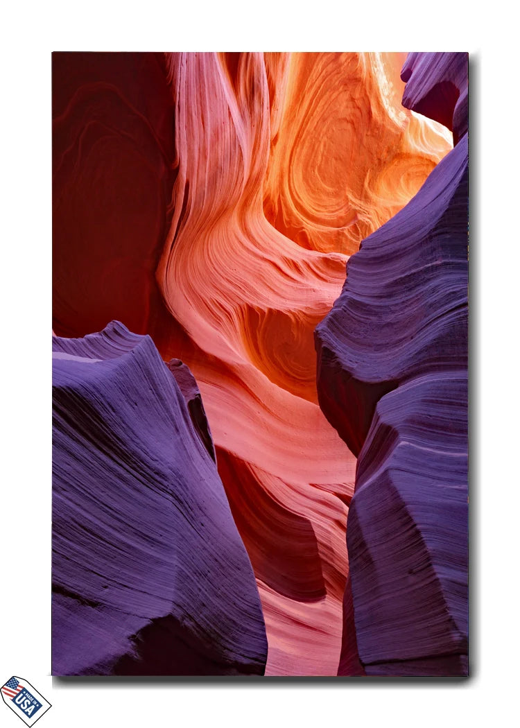 Radiant Canyon Flow - Premium Wall Art