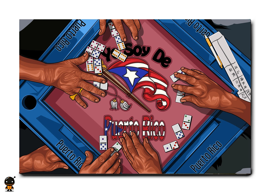 Domino Nights: Puerto Rican Passion - Cultural Wall Art
