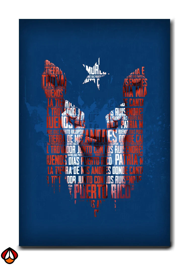 Puerto Rican Pride - Typography Wall Art