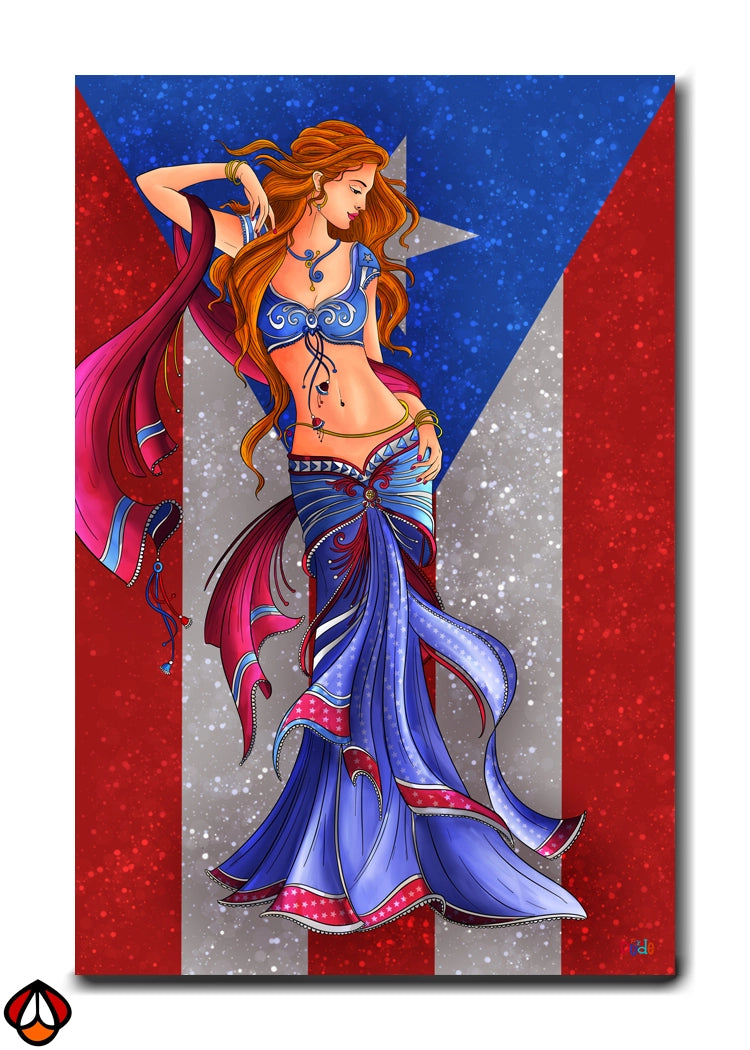 Borinquen Goddess - Puerto Rican Elegance Wall Art