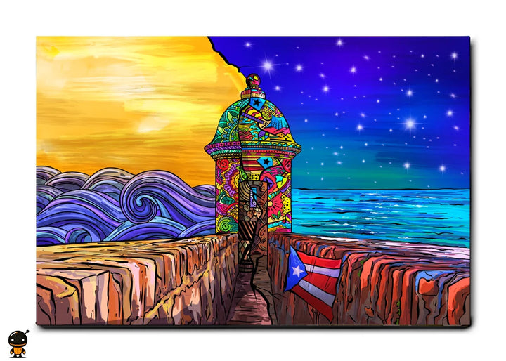 Sunset to Starlight - Puerto Rican Garita Wall Art