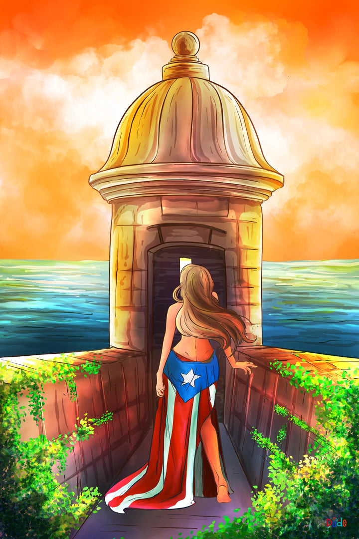 Sunset at El Morro - Puerto Rican Heritage Wall Art