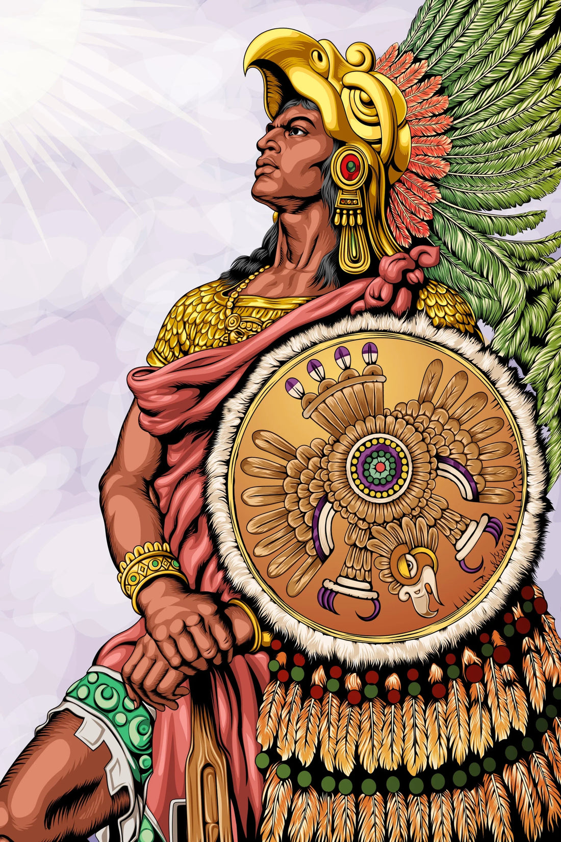 Aztec Warrior - Majestic Wall Art