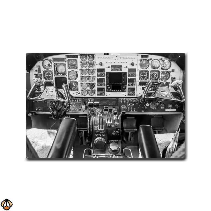 Vintage Cockpit - Premium Wall Art