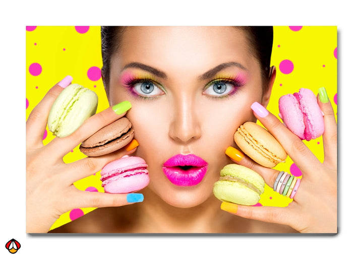 Sweet Vibrance - A Colorful Macaron Portrait