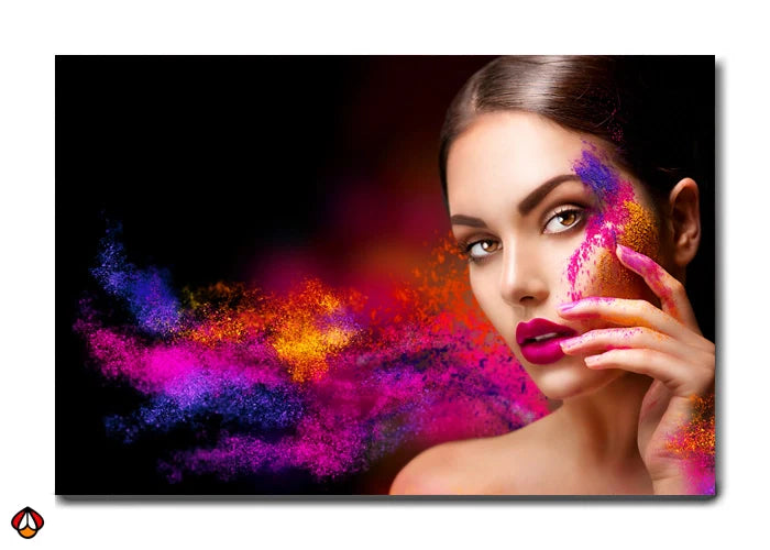 Burst of Color - Radiant Portrait Art