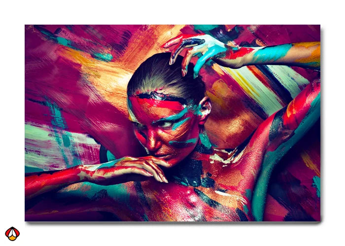 Abstract Expression - Vibrant Body Art