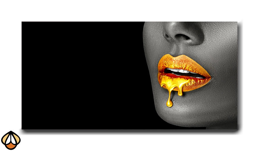 Golden Desire - Luxurious Drip Art