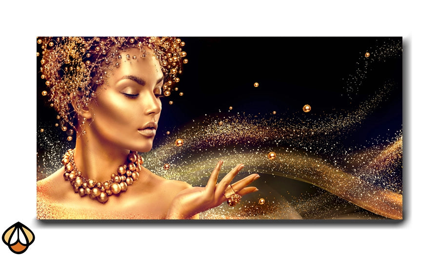Golden Elegance - Ethereal Beauty in Gold