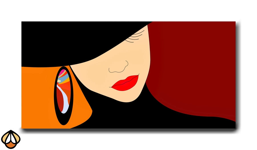 Chic Mystery - Minimalist Fashion Portrait