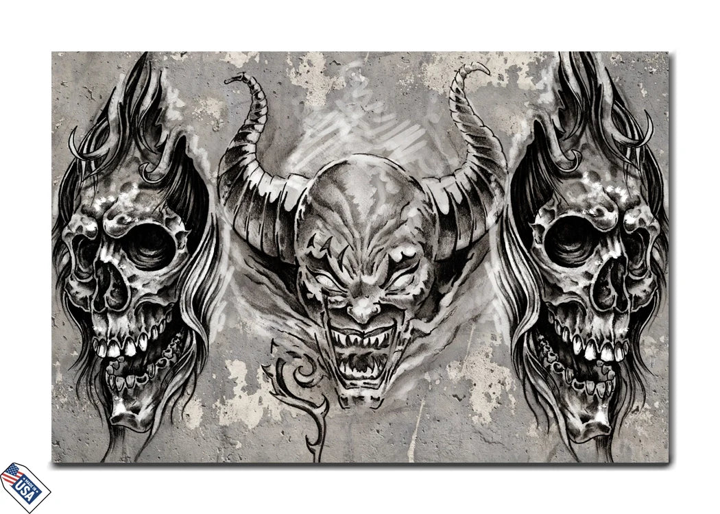 Infernal Trio - Premium Wall Art