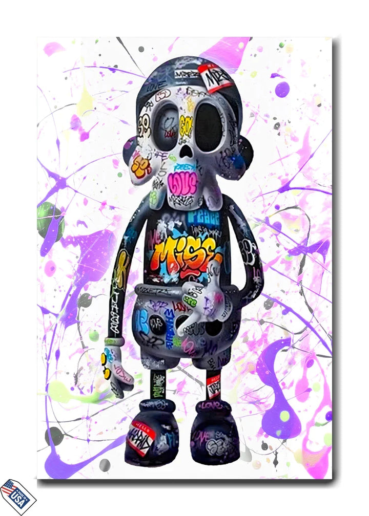 Urban Graffiti Icon - Premium Wall Art