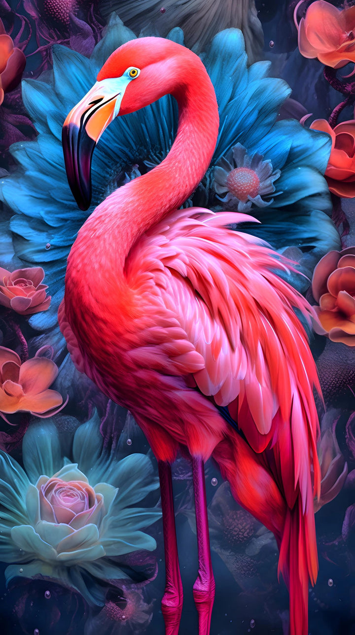 Flamingo Fantasy - Exotic Wall Art