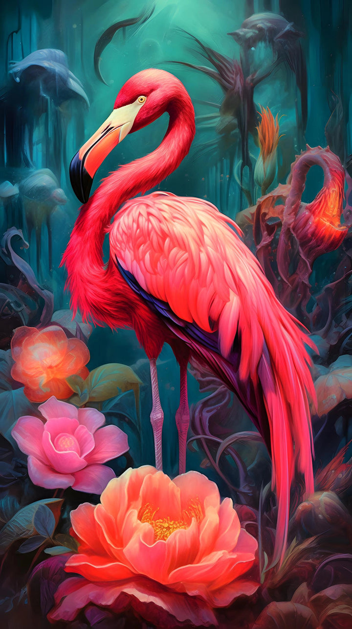 Flamingo Dreams - Tropical Wall Art