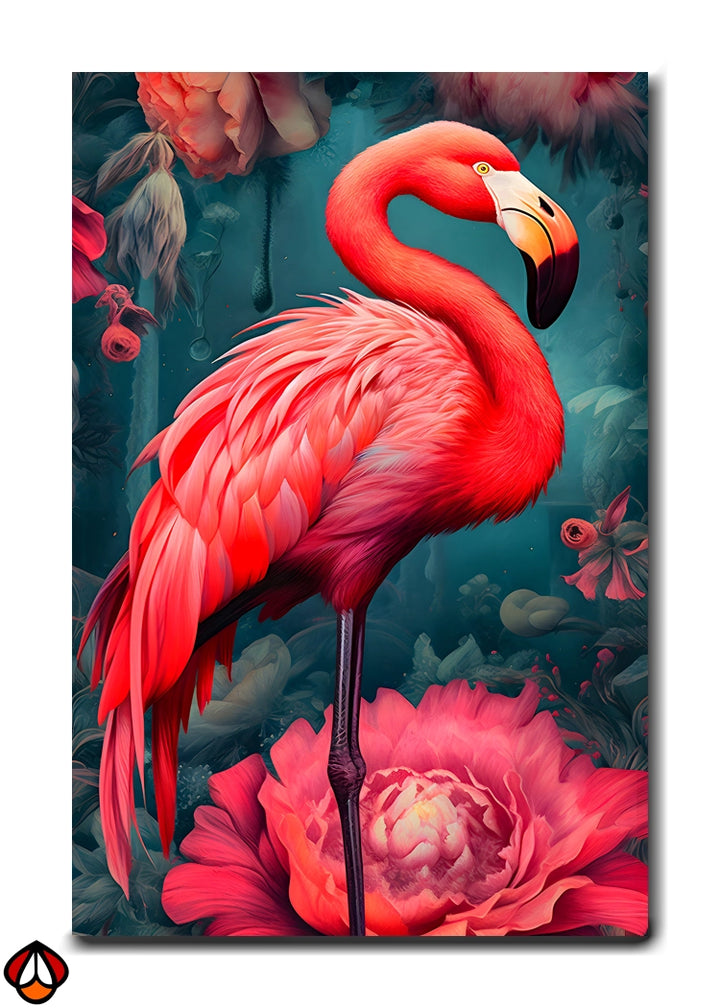 Flamingo Bliss - Vibrant Tropical Wall Art