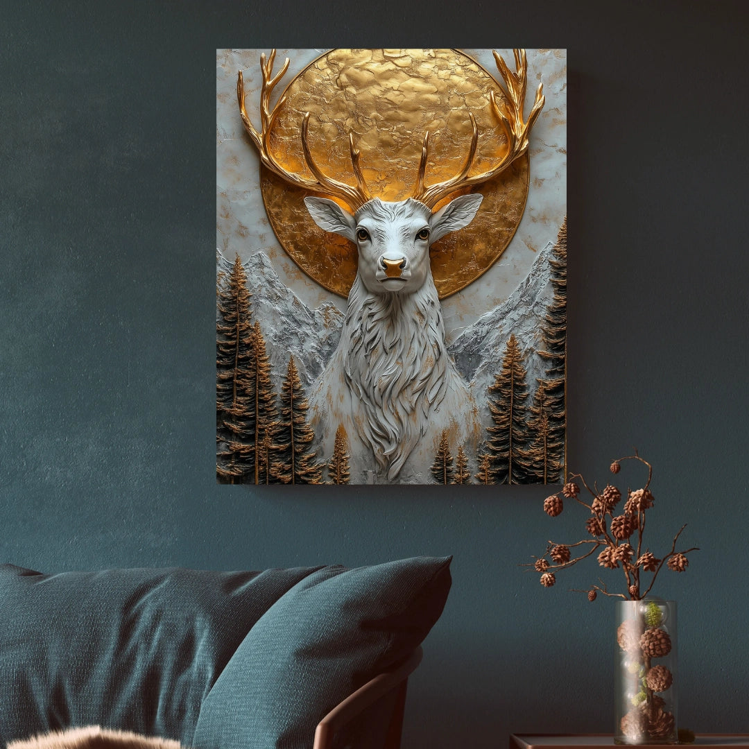 Majestic Stag – The Golden Guardian of the Wild