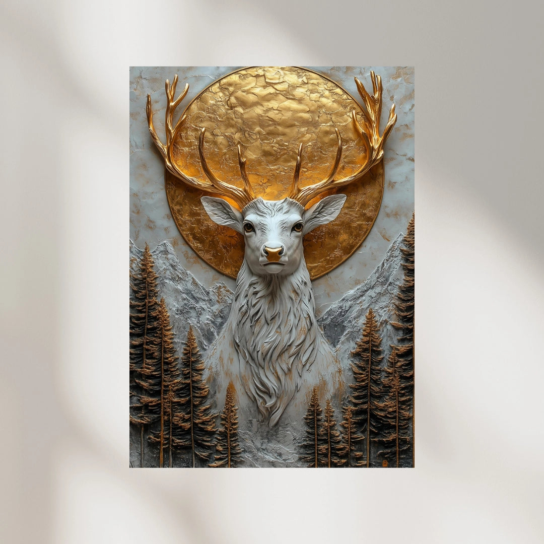 Majestic Stag – The Golden Guardian of the Wild