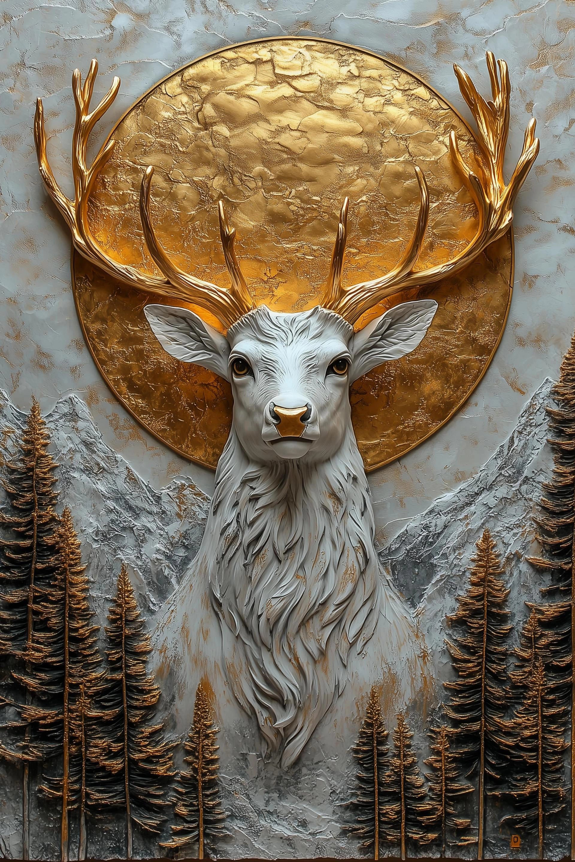 Majestic Stag – The Golden Guardian of the Wild
