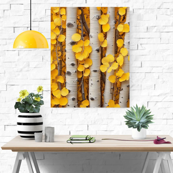 Golden Aspen Glow – Nature’s Autumn Embrace
