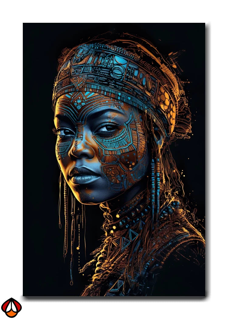Tribal Glow - Ethereal Portrait Art