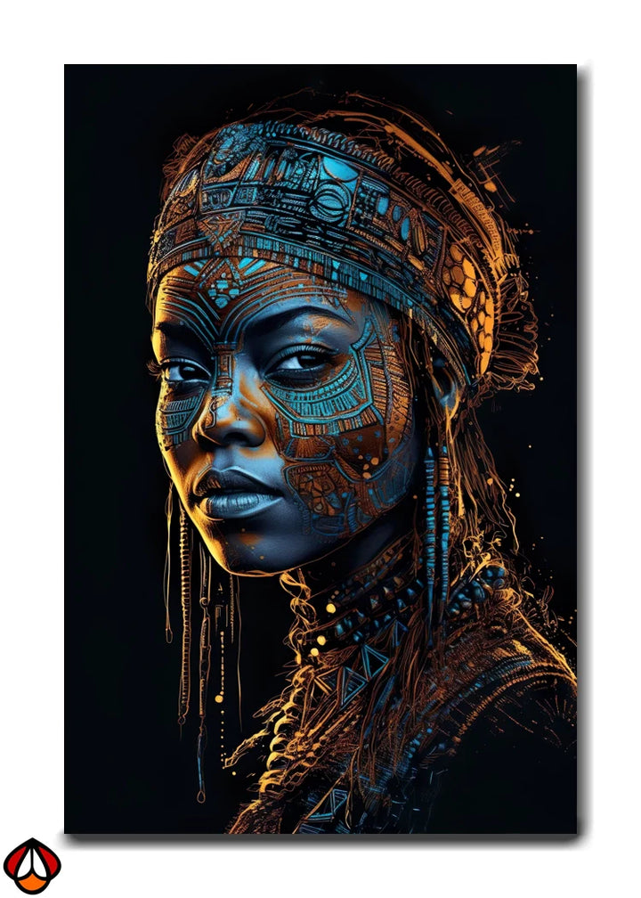 Tribal Glow - Ethereal Portrait Art