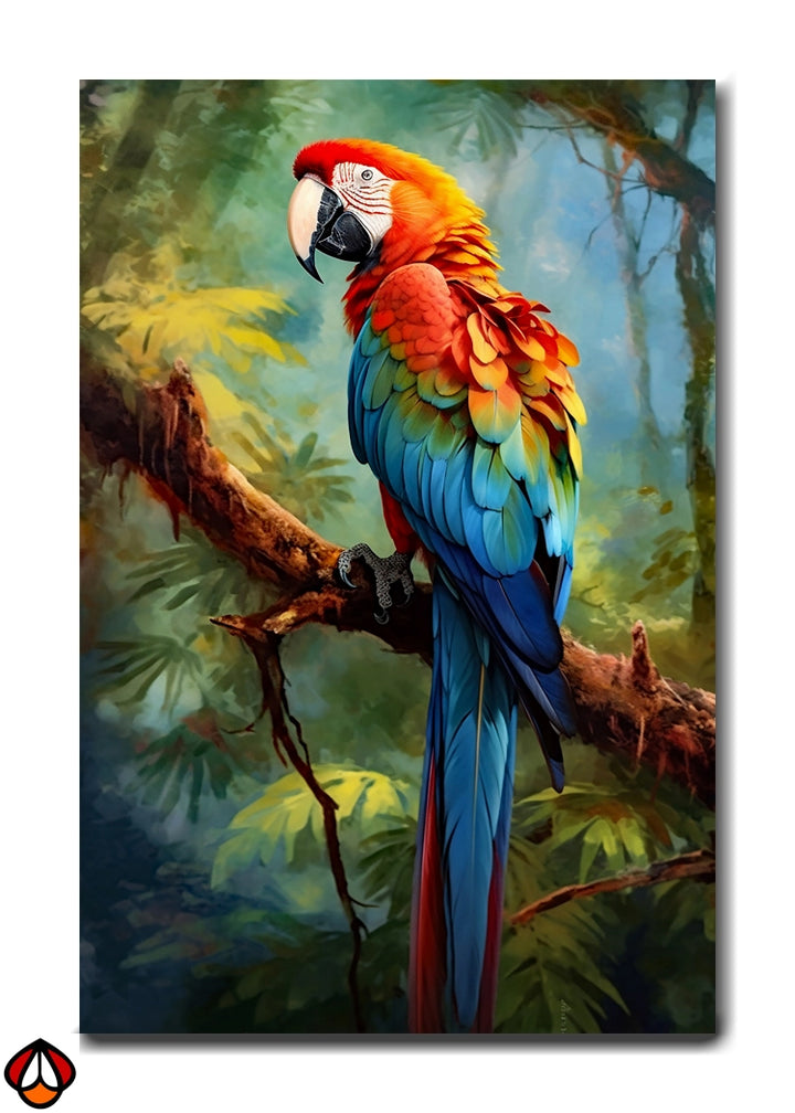 Colorful Parrot - Premium Wall Art