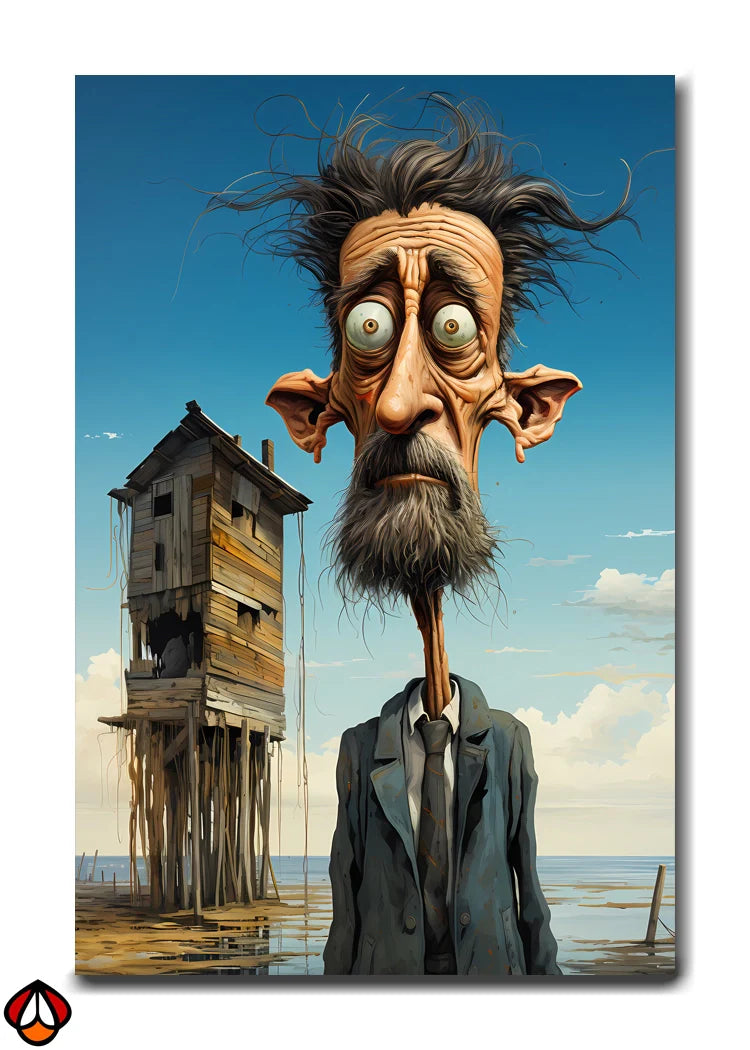 Eccentric Shoreline Dweller - A Surreal Portrait