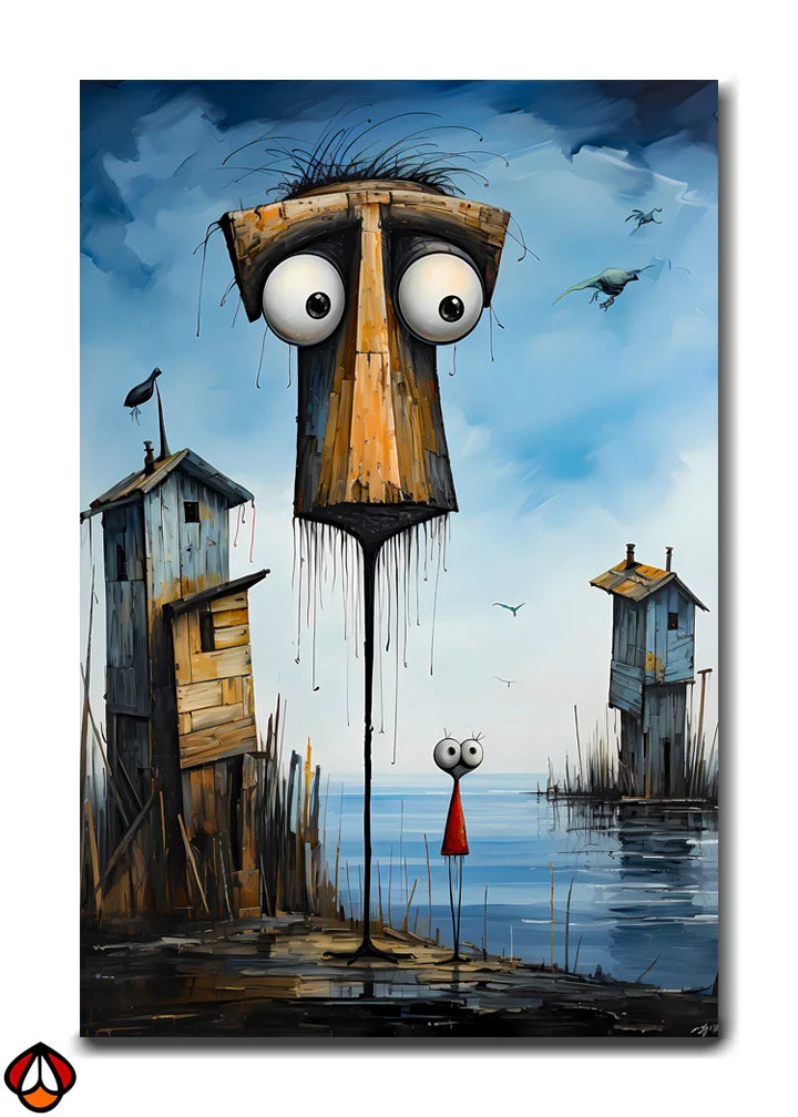 Whimsical Watcher - A Surreal Perspective