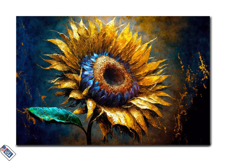Golden Sunflower - Abstract Artistic Masterpiece