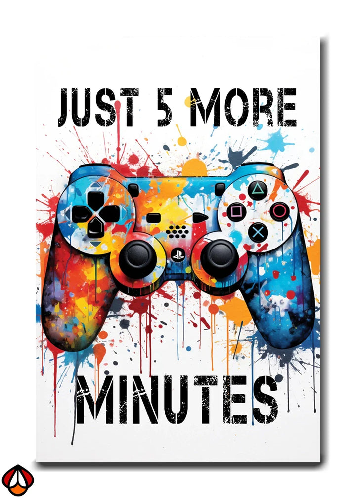 Just 5 More Minutes - Vibrant Gaming Passion