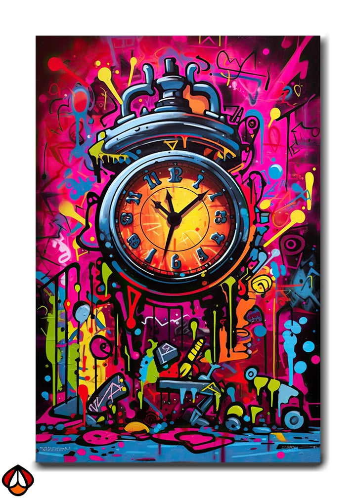 Urban Timekeeper - A Vibrant Journey Through Time