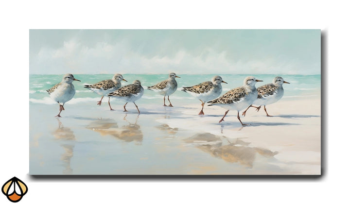 Seaside Stroll - Shorebirds on the Beach