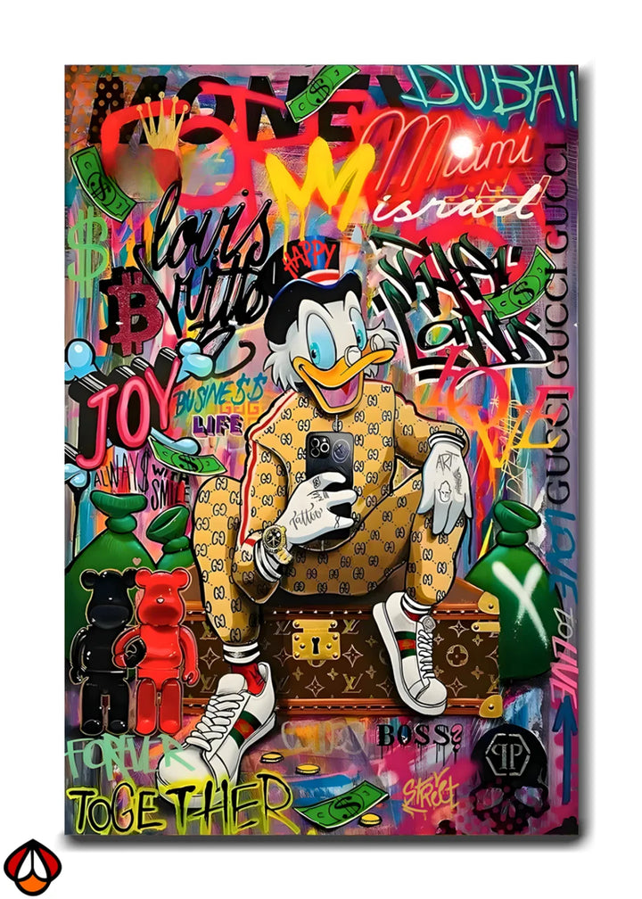 Rich Vibes - A Street Art Twist on Pop Culture